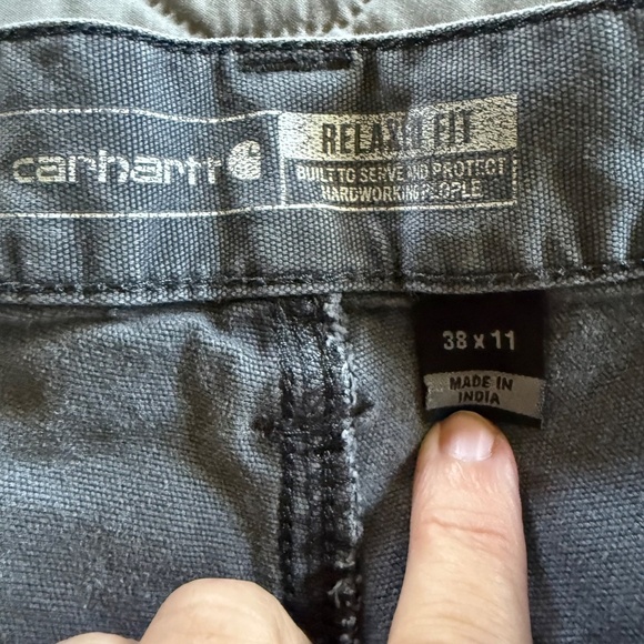 Carhartt Rugged Flex Relaxed Fit Canvas Utility Work Shorts Bundle of 2 Size 38 - Picture 11 of 15